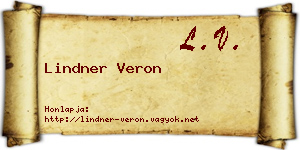 Lindner Veron névjegykártya
